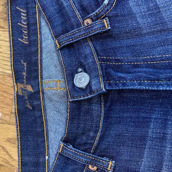 7 For All Mankind Low- Rise Bootcut Jeans - Picture 3 of 4